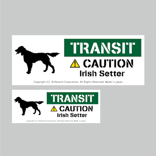 TRANSIT DOG Sticker [Irish etter]番犬ステッカー/アイリッシュセッター