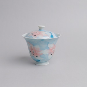 蓋碗 手描き 百合 120ml