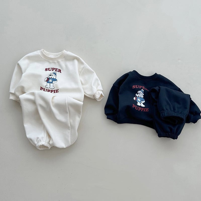 【BABY&KID】秋新作 カートゥーンセットアップ