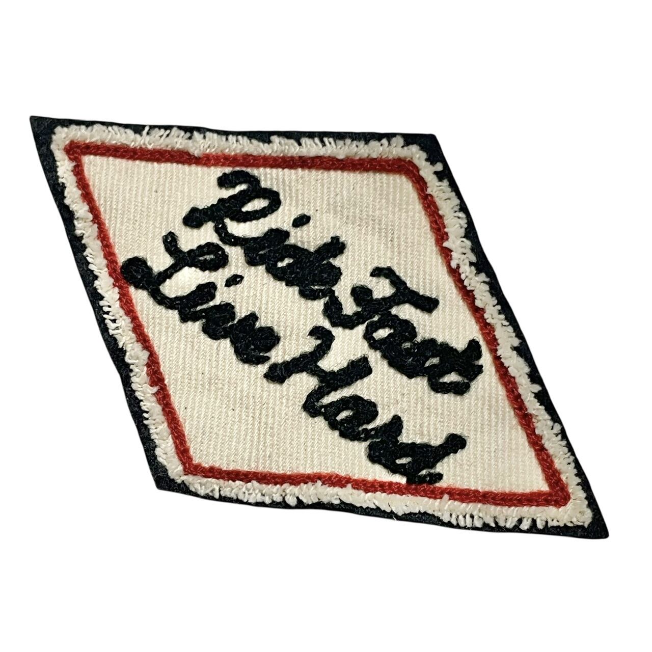 Ride Fast, Live Hard” PATCH チェーンステッチワッペン | PAY ID