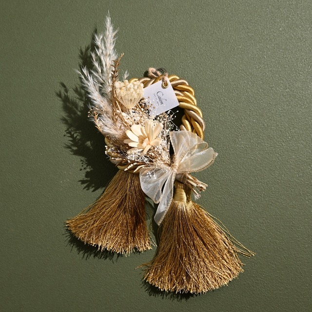 しめ縄リース【ホワイトゴールド】SW-19≪限定１点≫