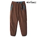 WILD THINGS ワイルドシングス バルキーフリースパンツ BULKY FLEECE PANTS メンズ イージーパンツ リラックスフィット ストレートパンツ ウェビングベルト 配色 切り替え BROWN