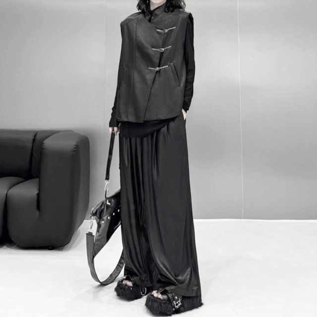 High-neck mesh bottling shirt C0505