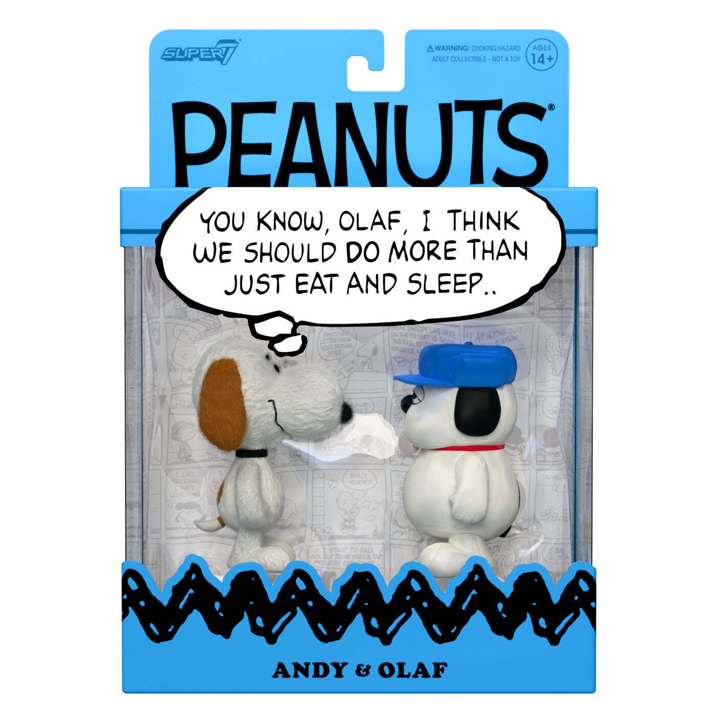 【Super7】Peanuts ReAction Figures Olaf & Andy (2-Pack)