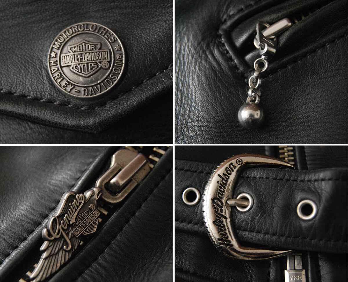 90s HARLEY-DAVIDSON レザーライダース USA製 36 70