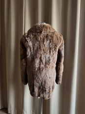 volume brown real fur jacket-5052-11