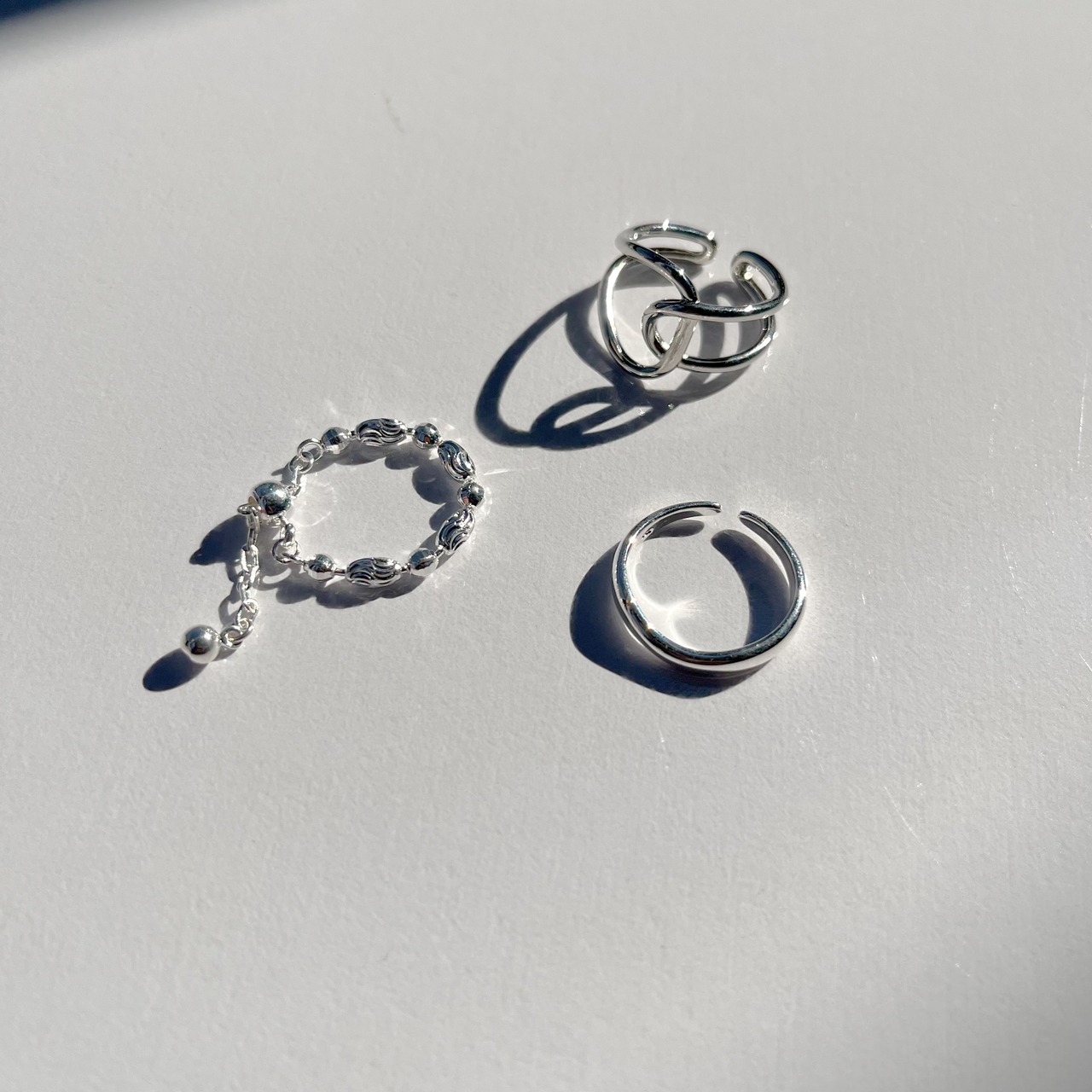 ［silver925］ 揺れるchain ring