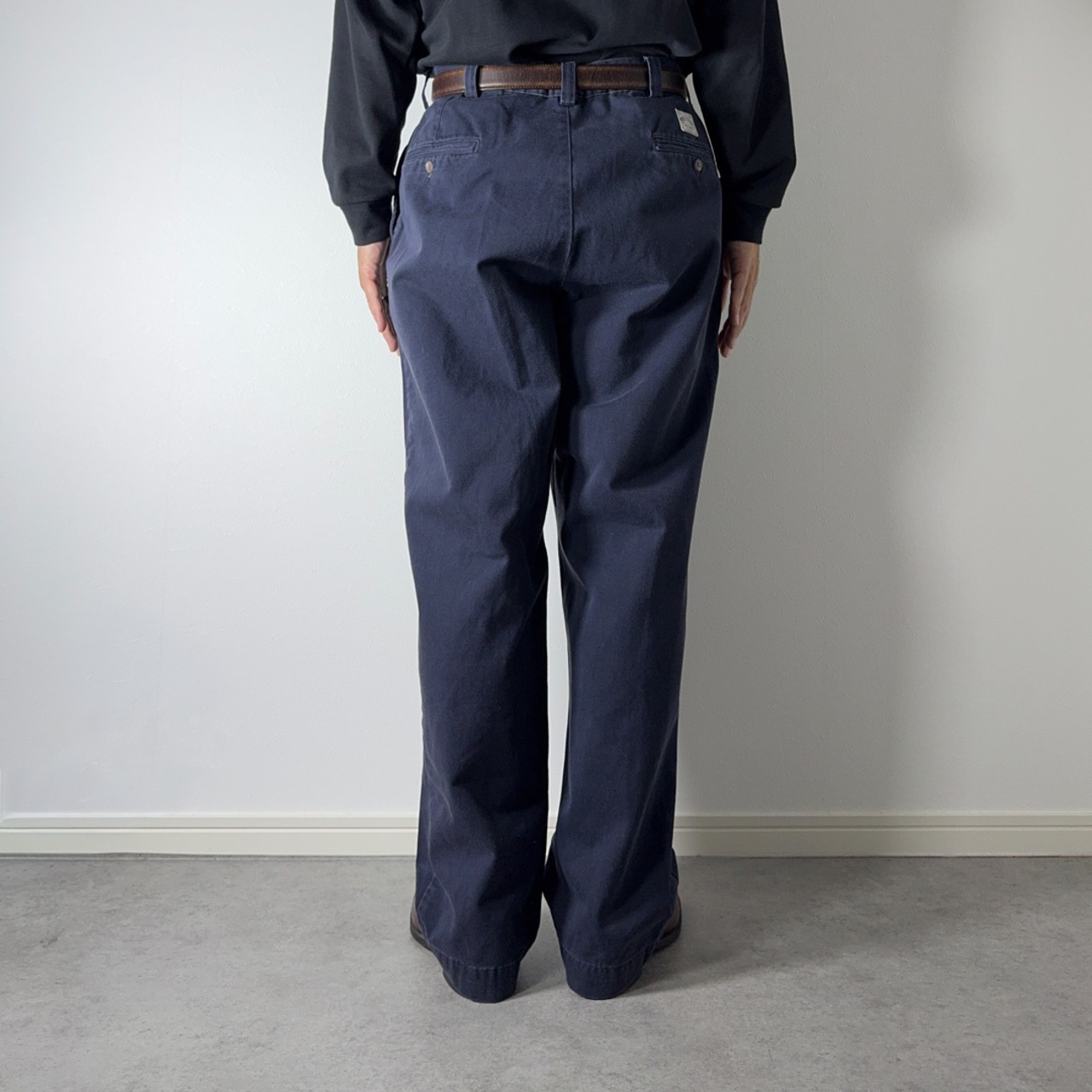 90s 初期型 USA製 Polo by Ralph Lauren POLO CHINO "No pleats" W35L30 古着 - 15