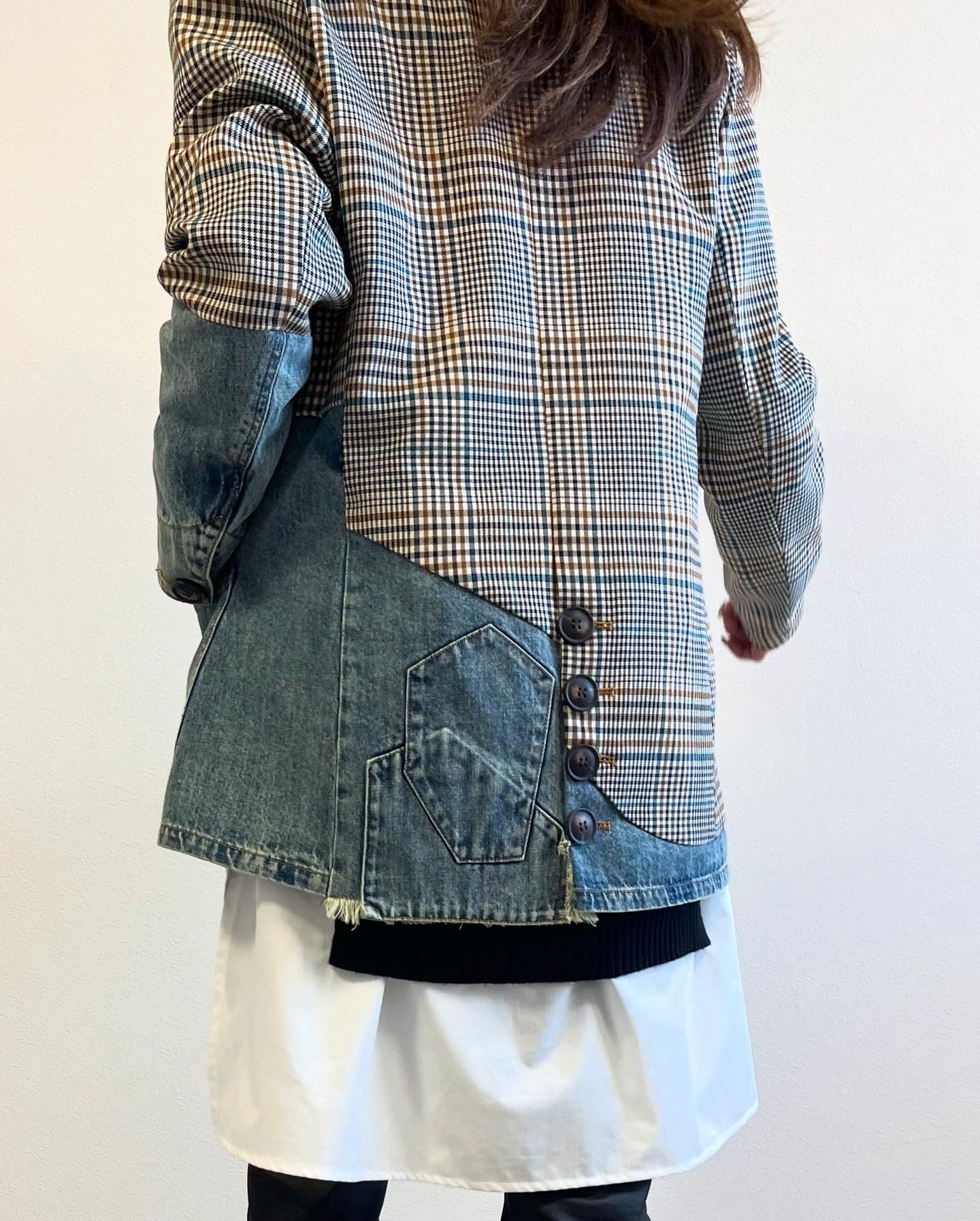 ミカーレミカーレ MICALLEMICALLE micallemicalle デニム切り替え