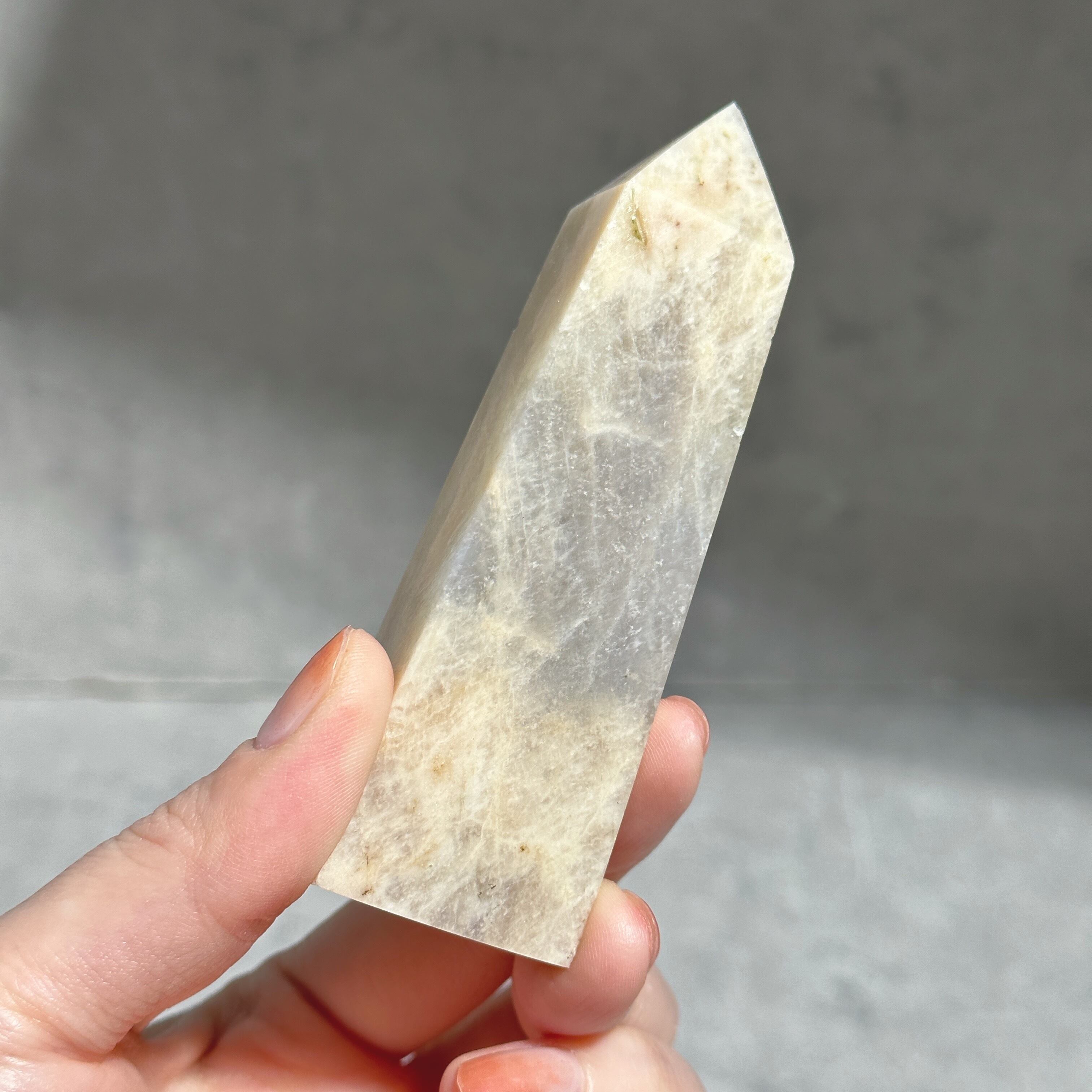 サン&ムーンストーン　スタンド付き サン＆ムーンストーン タワー24◇ Sun & Moon Stone ◇ 天然石・鉱物