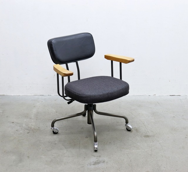 TRUCK FURNITURE トラックファニチャー キャスターチェア DESK WORK CHAIR オーク アイアン オフィス 昇降 アーム付き RCT03025