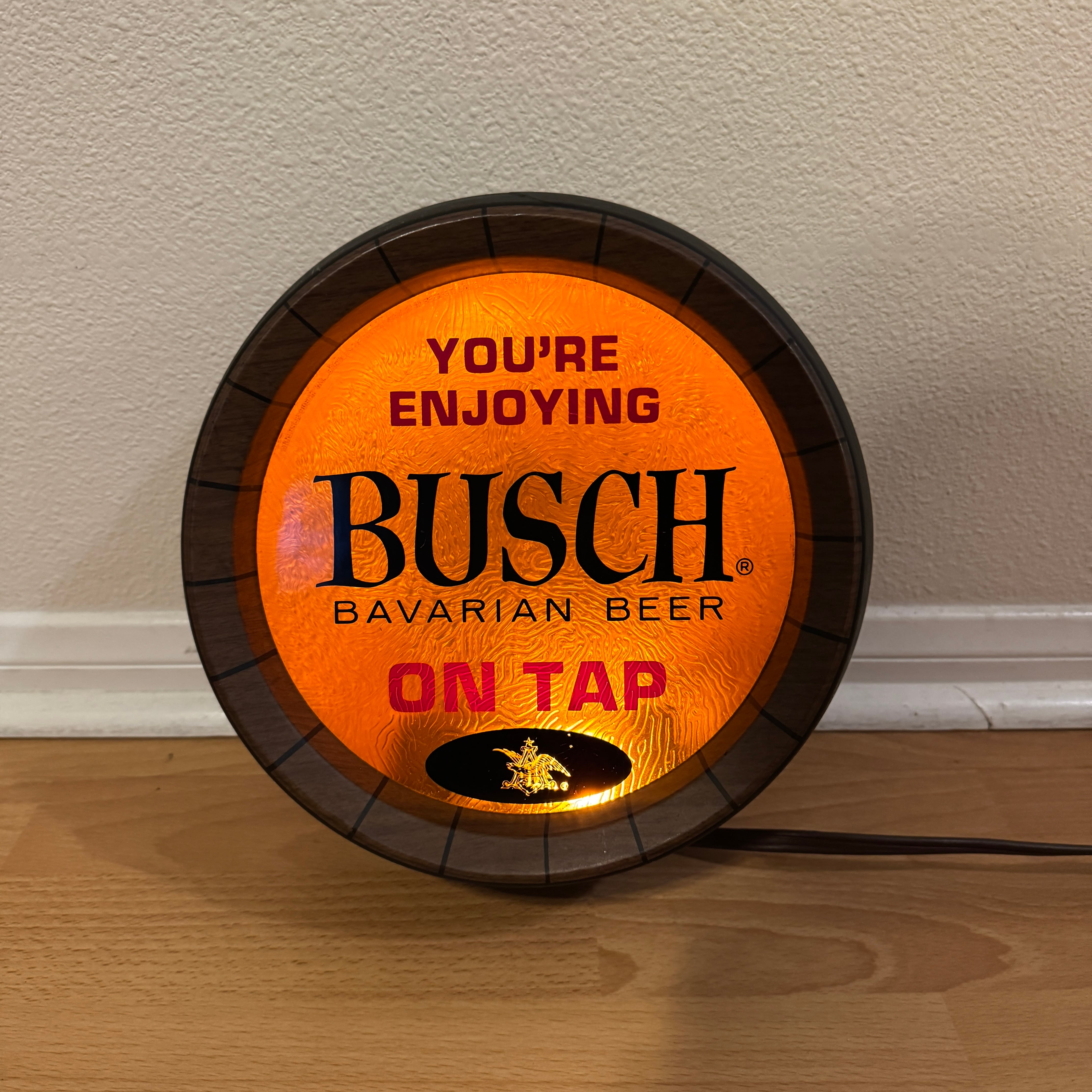 #1832 ビンテージ Busch ビールサイン ライト  照明