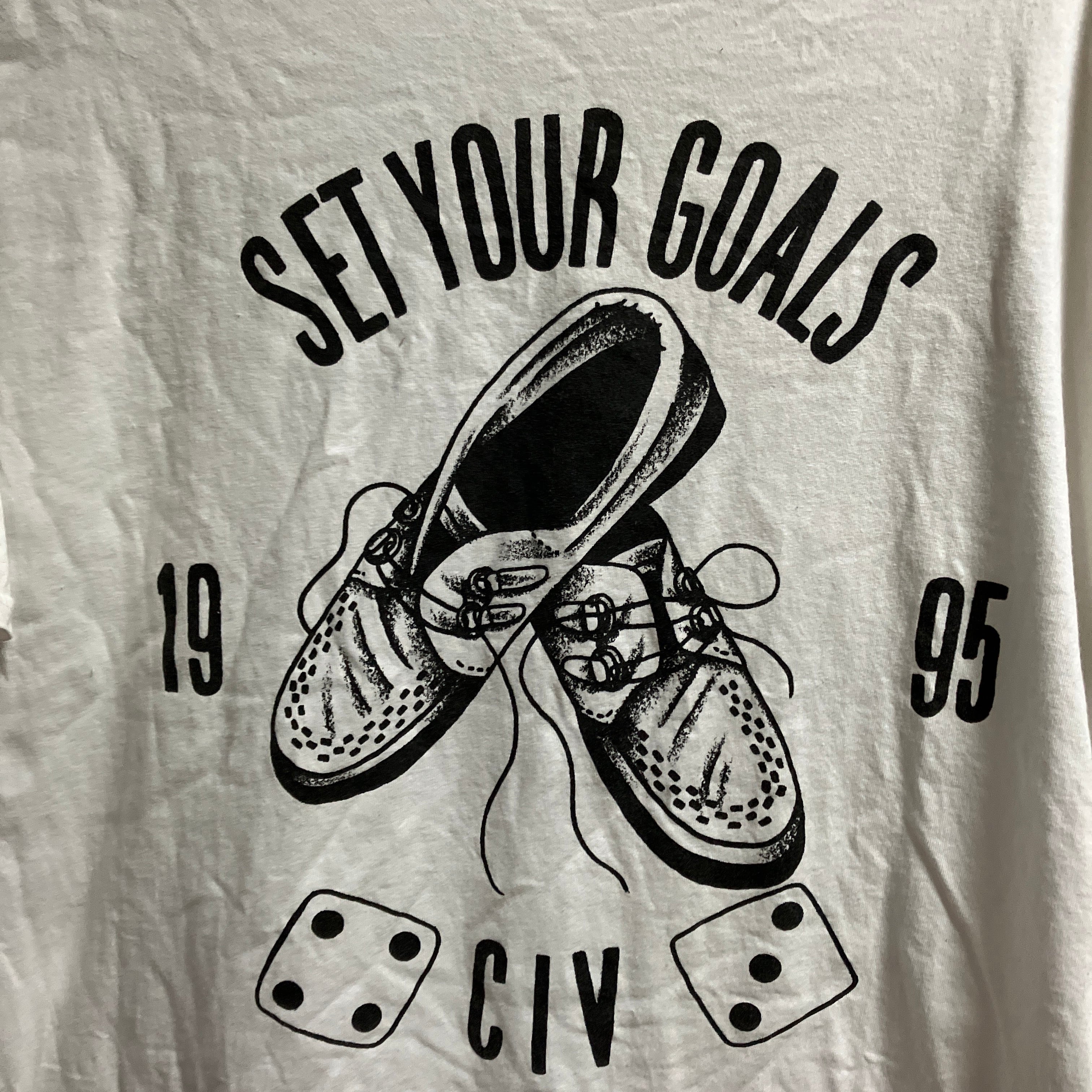 中古】CIV SET YOUR GOALS Ｔシャツ ヴィンテージ サイズM ホワイト ...