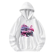 Unisex Front & Back Printing Cotton Hoodie Retro 4608