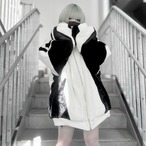 ハイネックファーパーカー 320472 アウター パーカー ファーブルゾン ユニセックス サブカル 地雷系