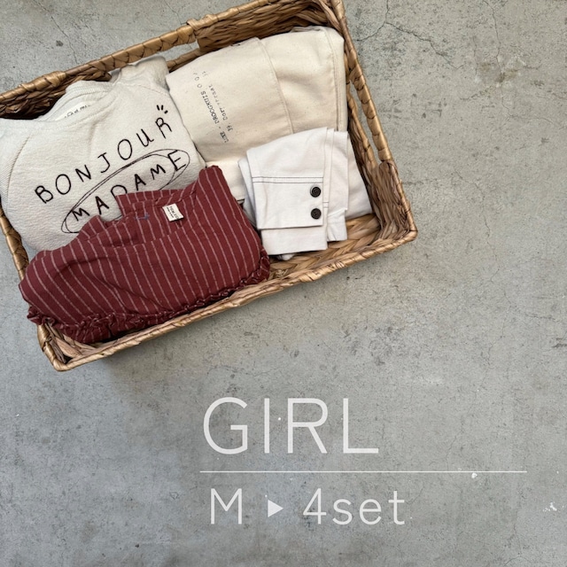 ◎送料無料/No.19 春のコーデ4点SET/Girl/M(約100㎝)/ワンピース2点∔レギンス∔バッグ