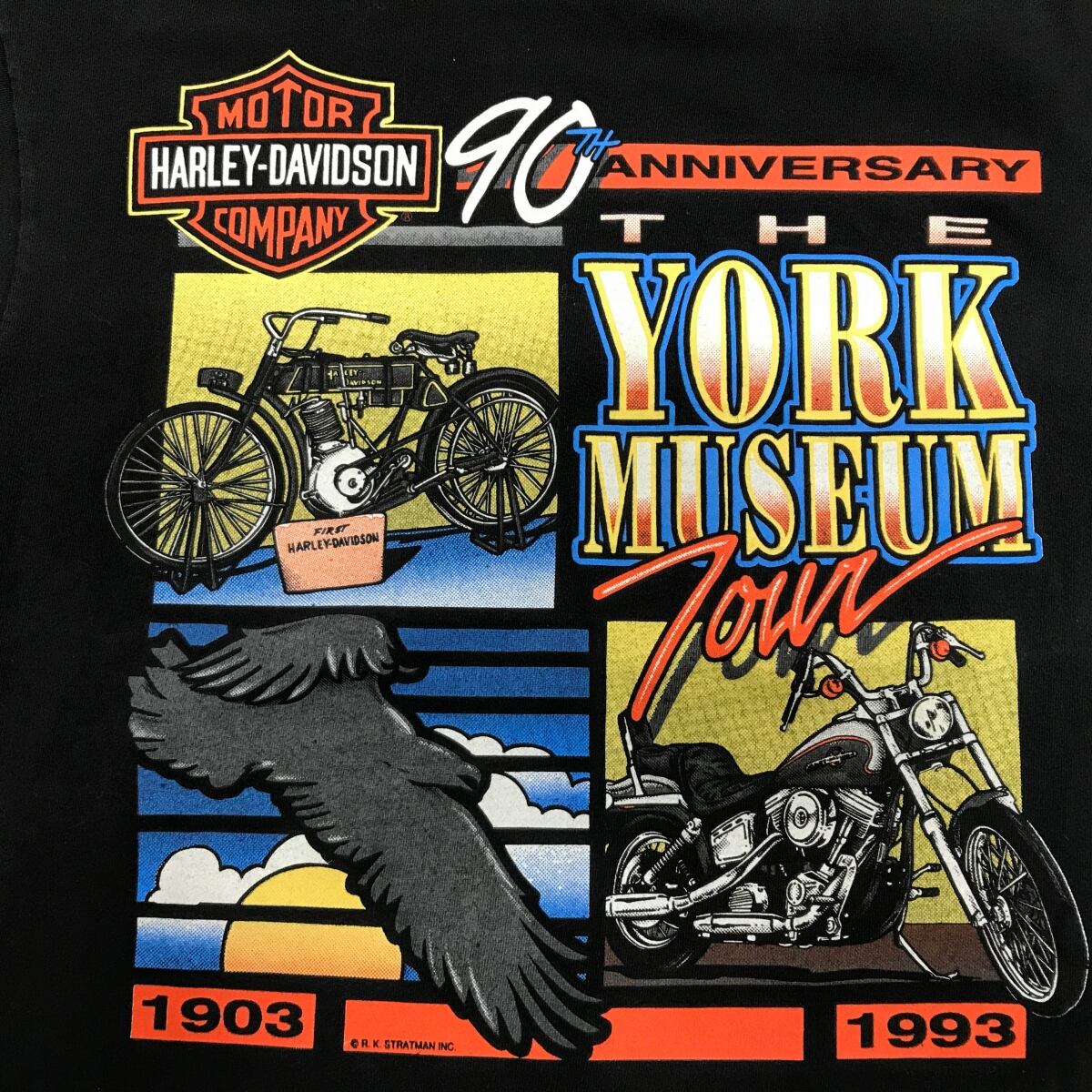 HARLEYDAVIDSON ハーレーダビッドソン 90年代 USA製 90TH ANNIVERSARY