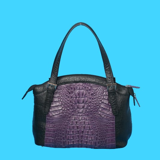 ワニ本革バック カイマントートバッグマット加工バッグバックbagかばん