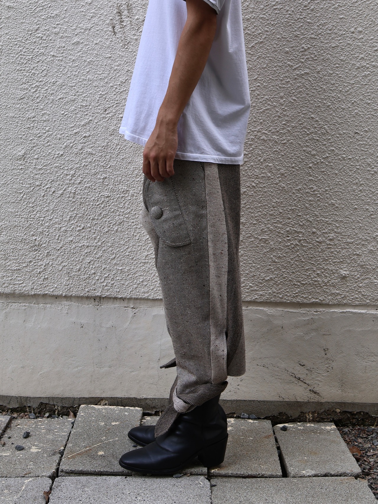 【26aw/joone joonam】herringbone adventure pants