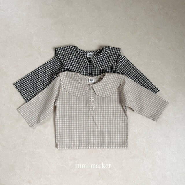⭐︎即納⭐︎[mimimarket] sunny check blouse