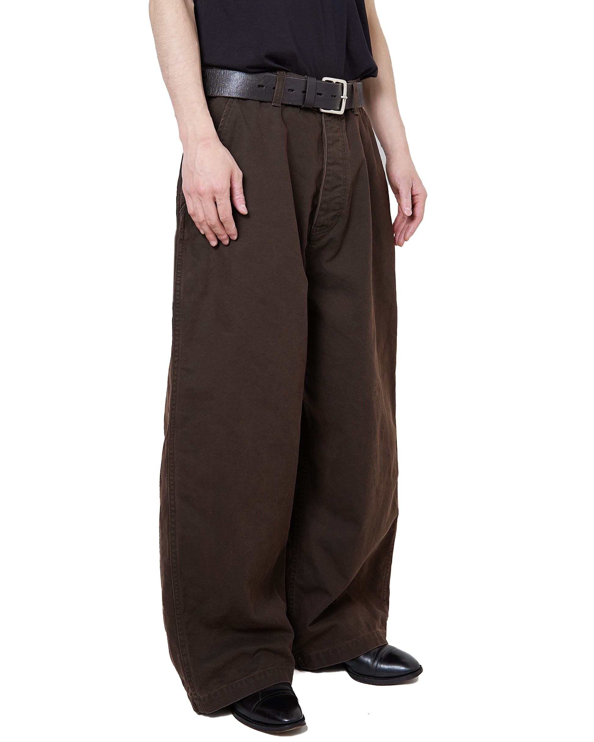 ミ*ル様 refomed FRESHMANWOOL PANTS BROWN RE refomed 