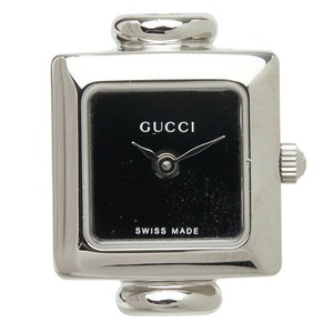 グッチ バングルウォッチ 腕時計 1900L クオーツ ブラック文字盤 ステンレススチール レディース GUCCI 【中古】