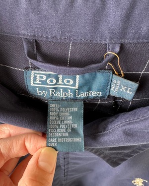 -Polo by Ralph Lauren- Vintage 90s XL Drizzler Jacket