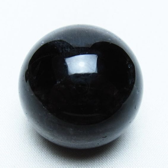 モリオン 丸玉 34mm 黒水晶 スフィア 置物 一点物 141-8000