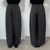 Front pocket melton touch wide PT/charcoal gray