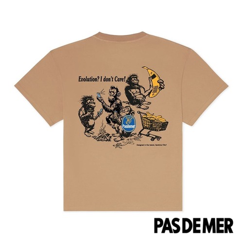 【PAS DE MER/パドゥメ】EVOLUTION T-SHIRT Tシャツ / LIGHT BROWN / SS26-14036