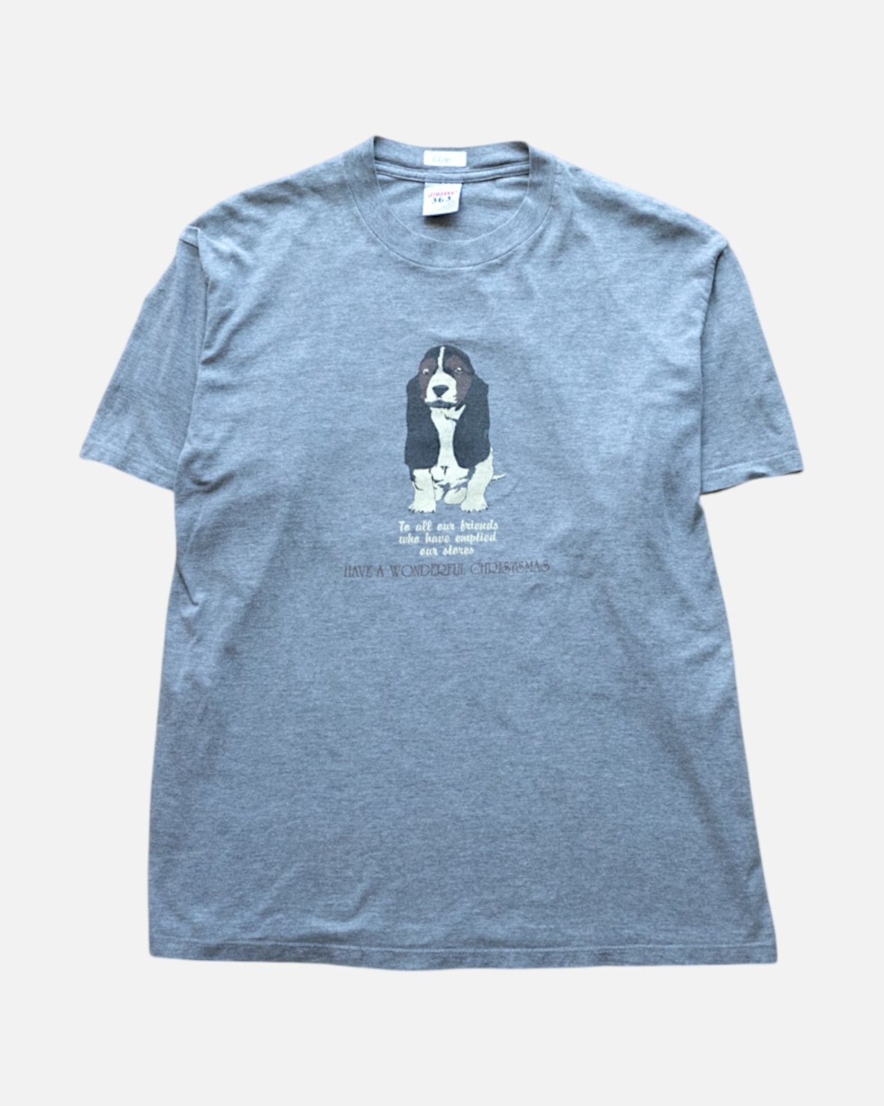 【古着】バセットハウンド　グレーT - 6