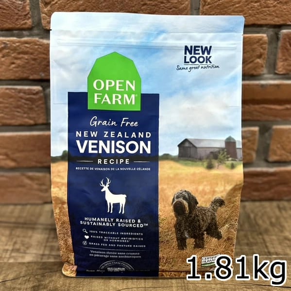 【定期便】オープンファーム ドッグフード ニュージーランドベニソン レシピ 1.81kg