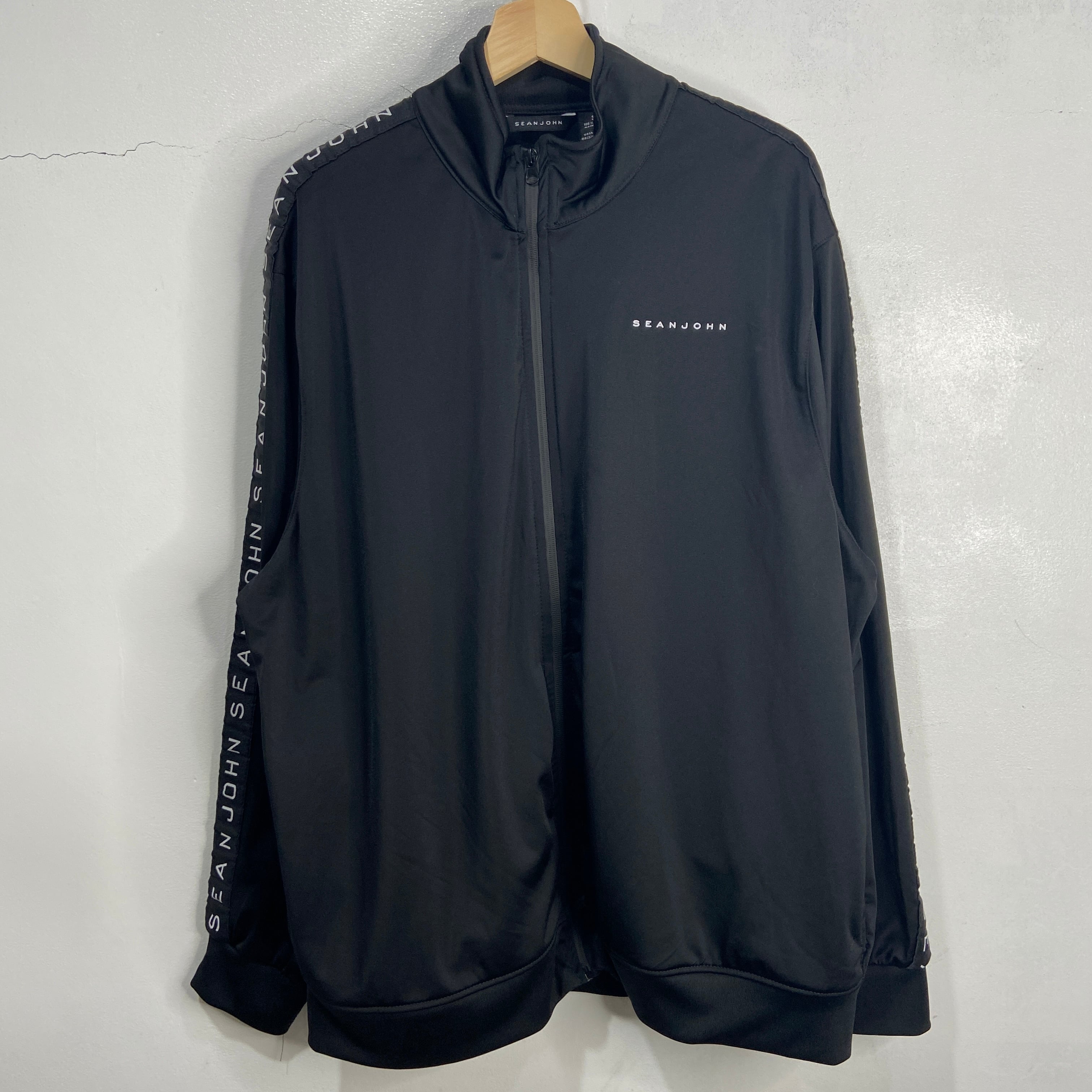 送料無料』SEANJOHN ショーンジョン トラックジャケット ブラック 3XL