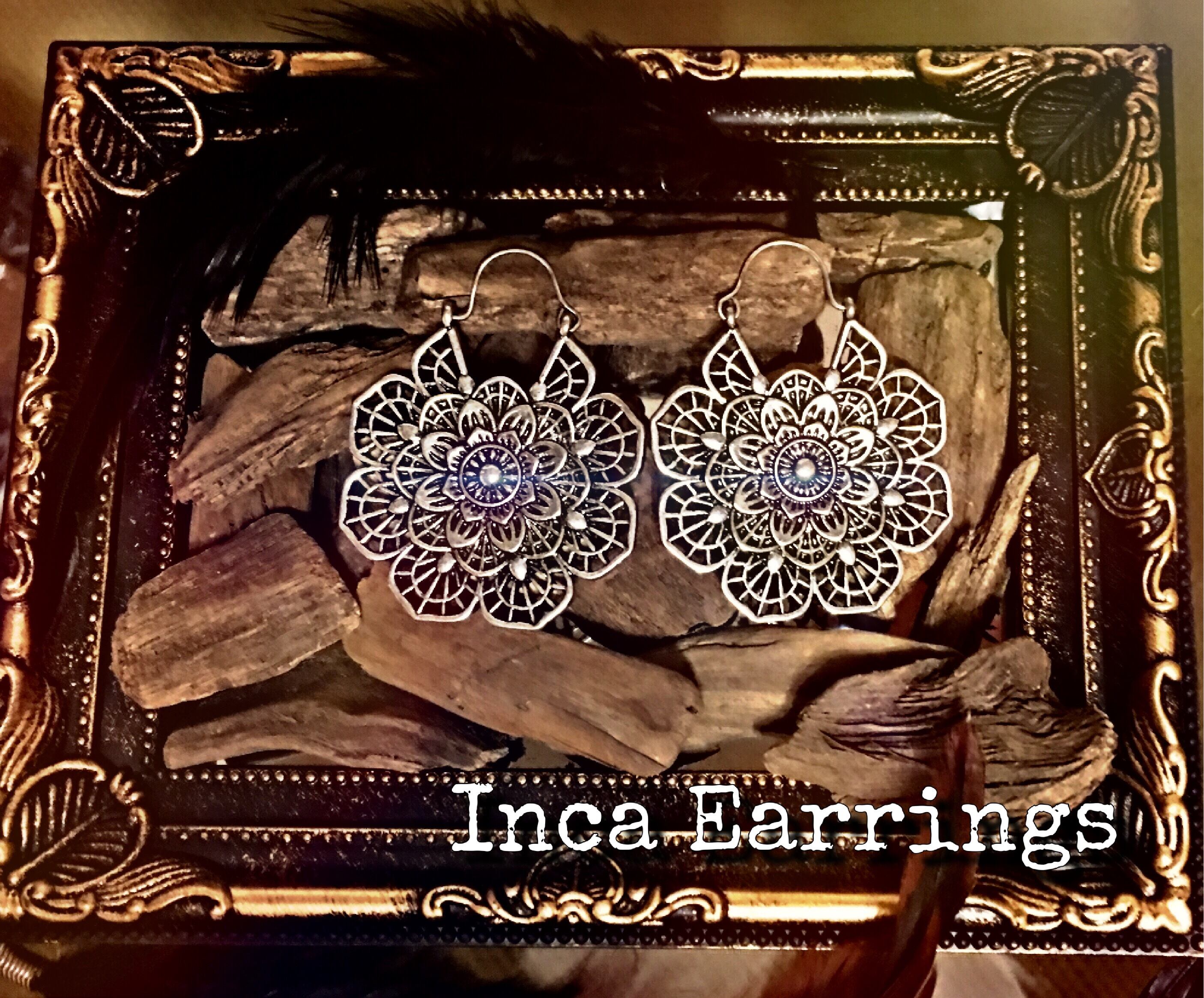 1ペア インカピアス フックピアス フープピアス エスニック アジアン ボヘミアン 