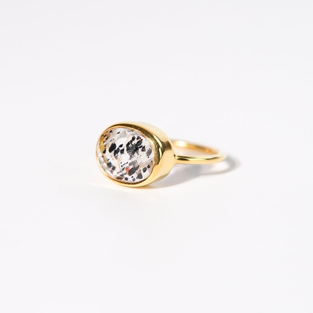 9号】ヘマタイトインクォーツ リング | YUEN jewelry