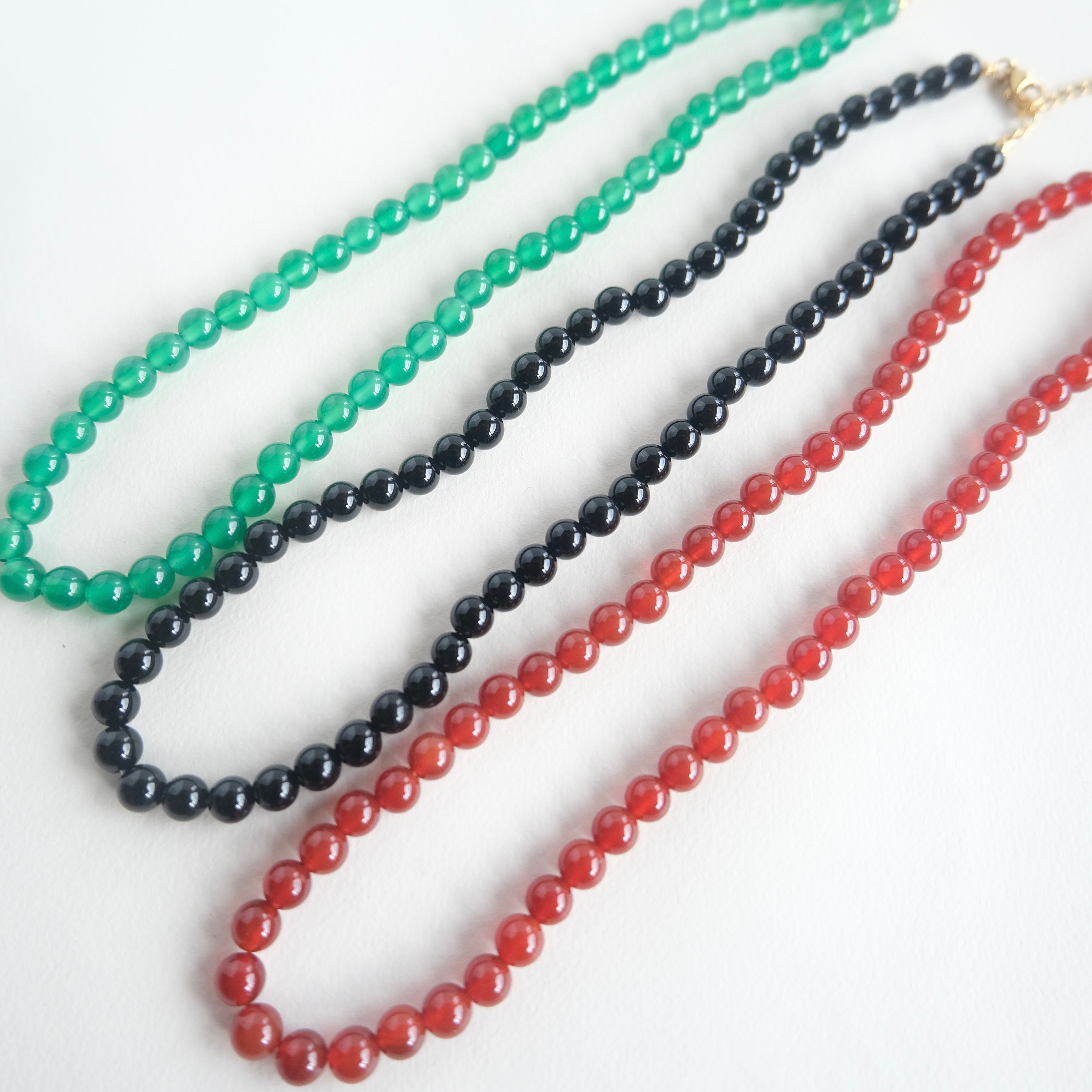 再入荷✳︎6mmカラーストーンネックレス | HOTARU