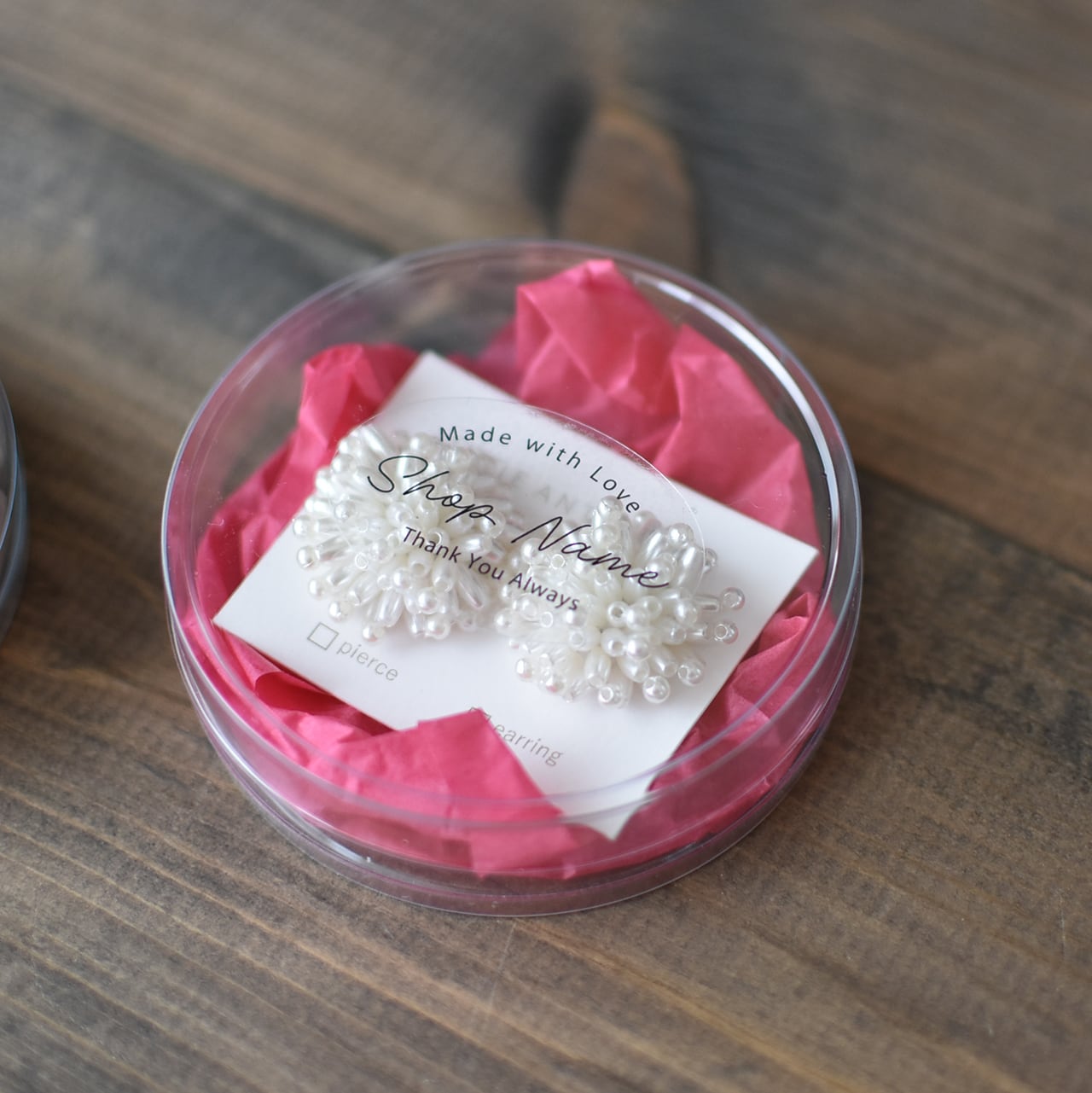 セミオーダー 透明ロゴシール 100枚入