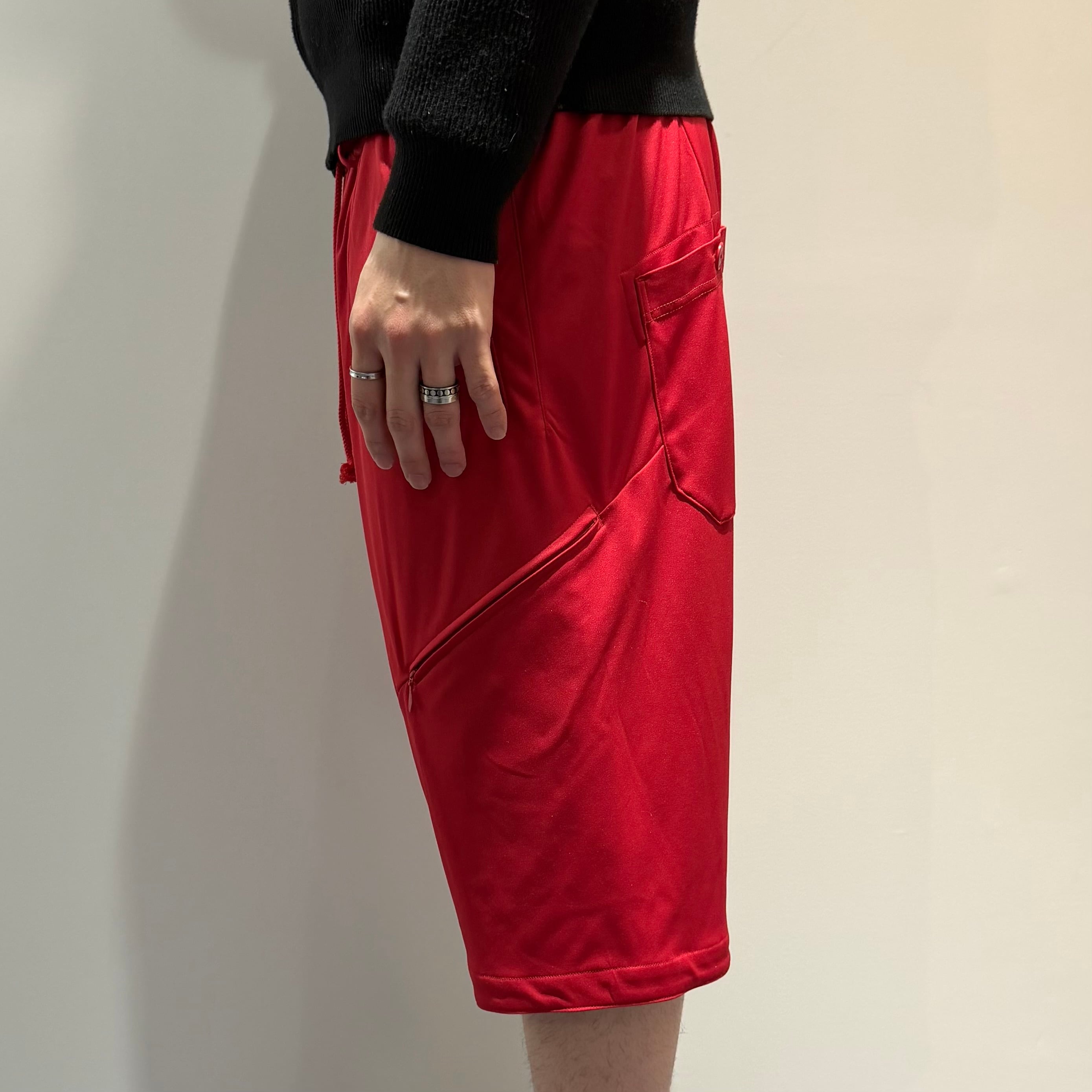 S'YTE サルエル ワイド ショートパンツ レッド サイト ヨウジヤマモト