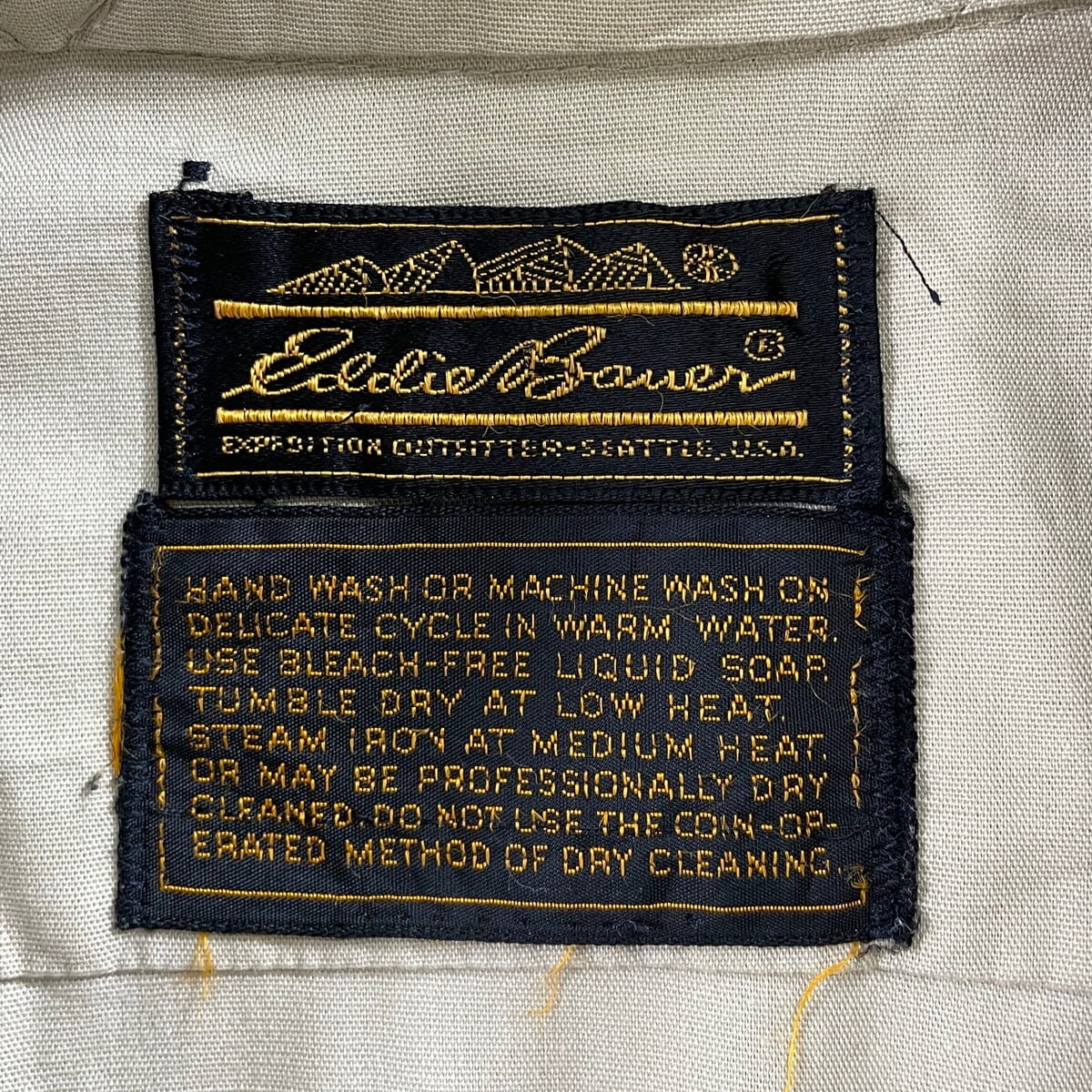 70年代 Eddie Bauer エディーバウアー 半袖 サファリシャツ メンズL