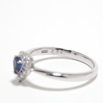 サファイアリング pt900 / 0.340ct/ DA 0.120ct