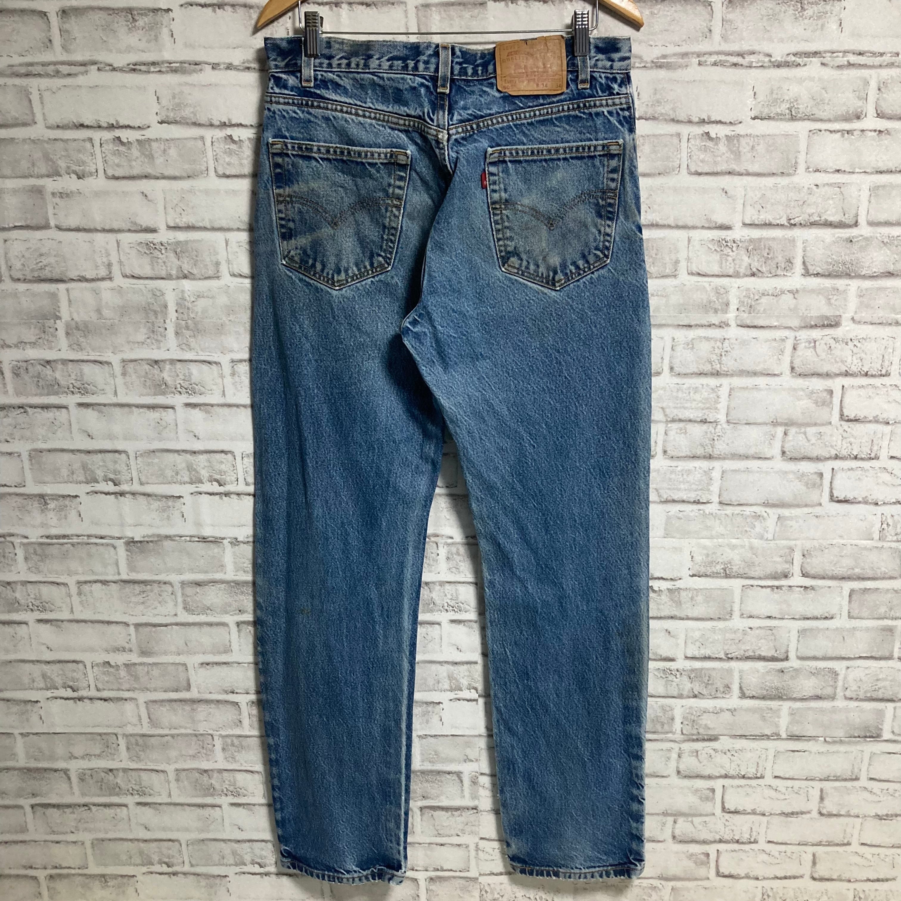 Levi's 505】W34×L34 Made in USA Denim Jeans リーバイス 505 ブルー ...