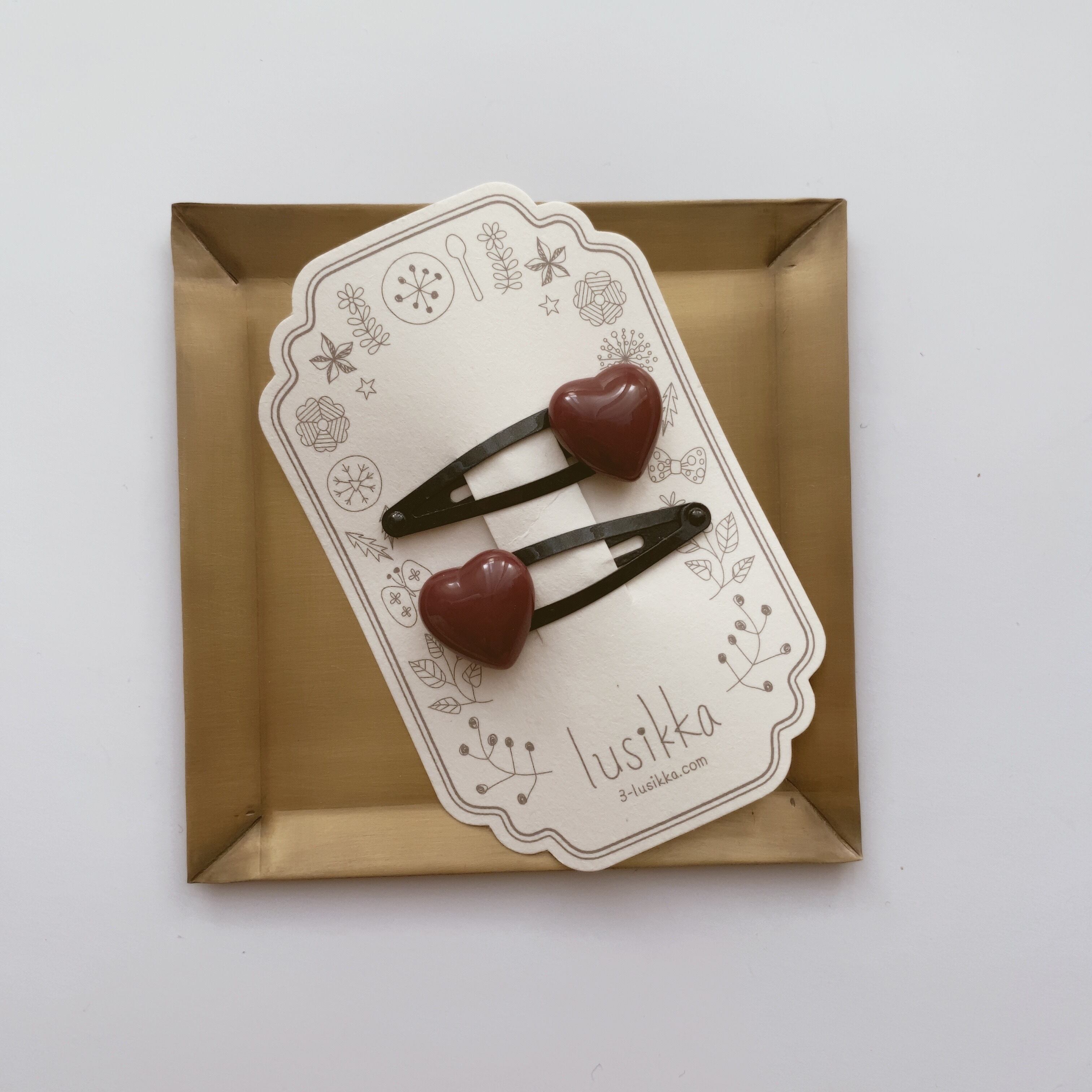 新作♡ リバティ　ハートのパッチンピン パンクハートヘアピン- LAFARY ONLINE