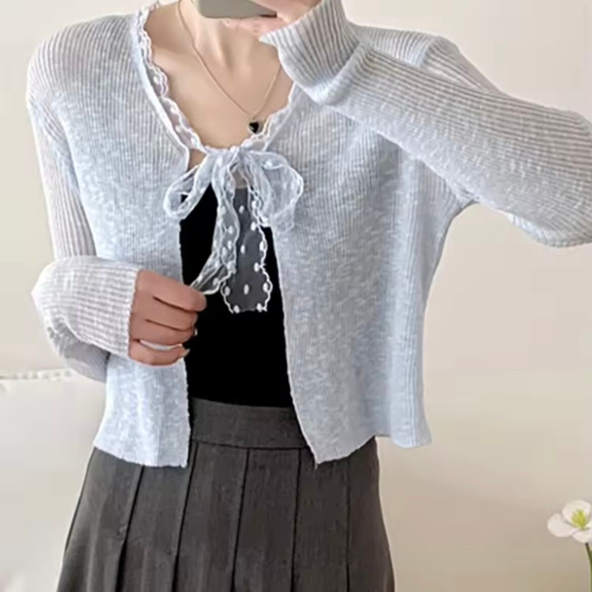 リボンシアーカーディガン