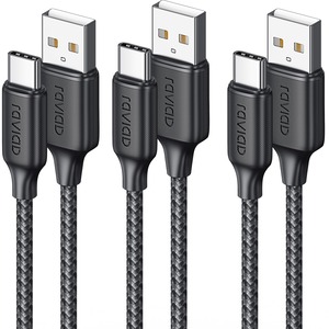 【努力特価】RAVIAD USB Type C ケーブル【2m/3本セット】タイプc ケーブル 3A 急速充電 QuickCharge3.0対応 USB2.0規格 USB-A to USB-C コード 高耐久ナイロン編み iPhone 16/15ProMAXiPad ProSamsungGalaxyS24/S23/S22/S21/S20SonyXiaomiHuaweiPixelタイプc機種対応
