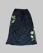 vintage lace skirt white and yellow