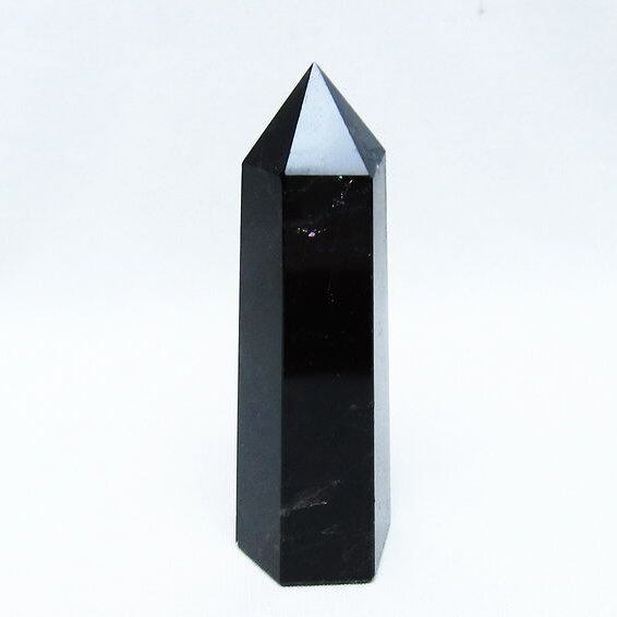 黒水晶 モリオン 六角柱 ポイント 142-10681