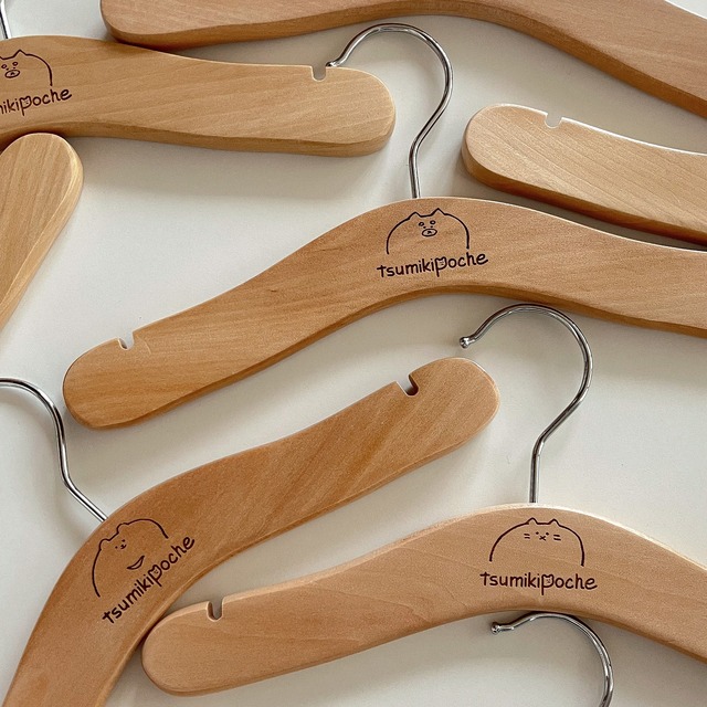 【完売】【送料無料】つみきのベビーハンガー(木製)2set