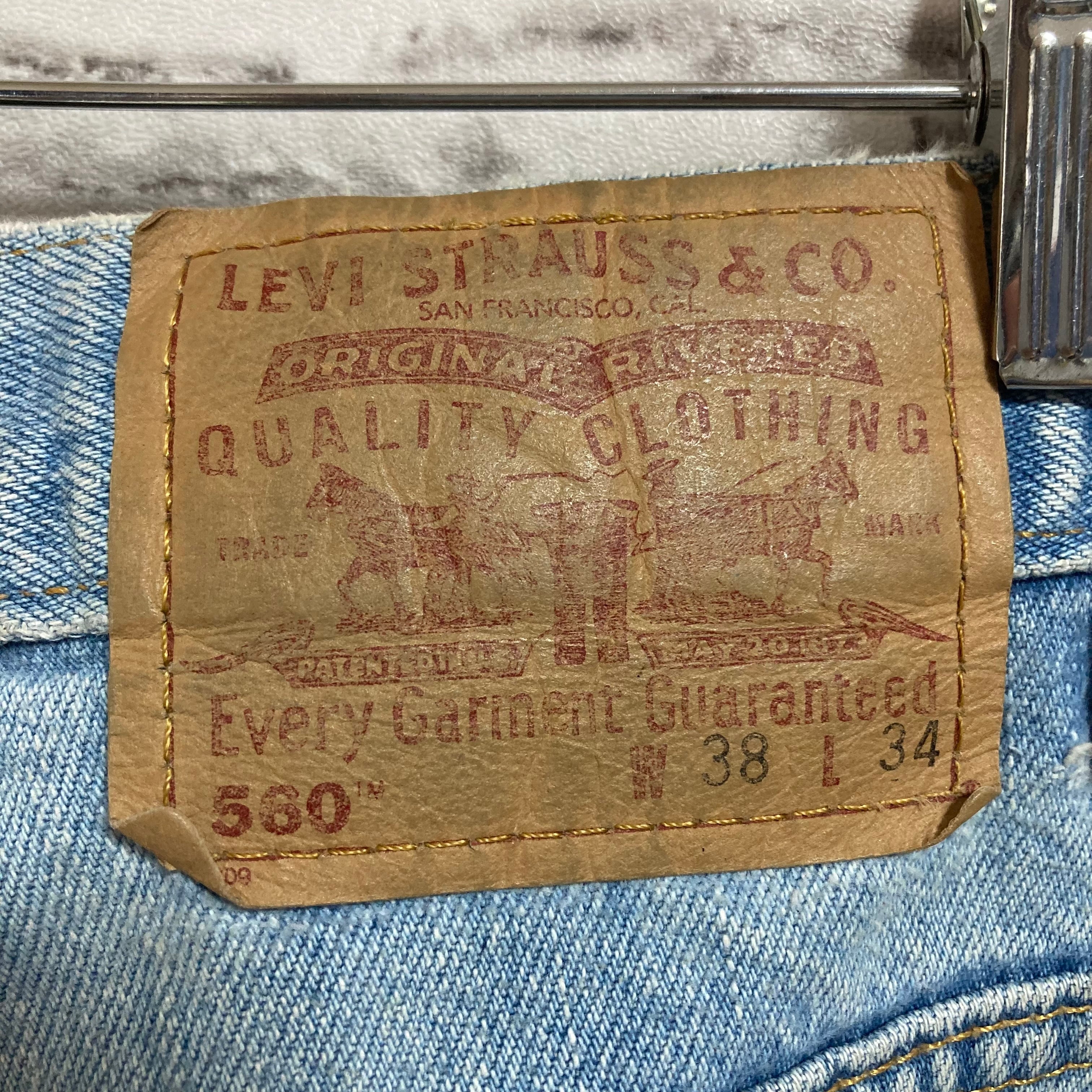 Levi's 560】W38×L34 00s Denim Jeans リーバイス 560 ブルーデニム