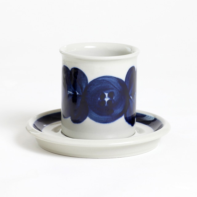ARABIA アラビア Anemone アネモネ 70mm コーヒー カップ＆ソーサー - 48 北欧ヴィンテージ