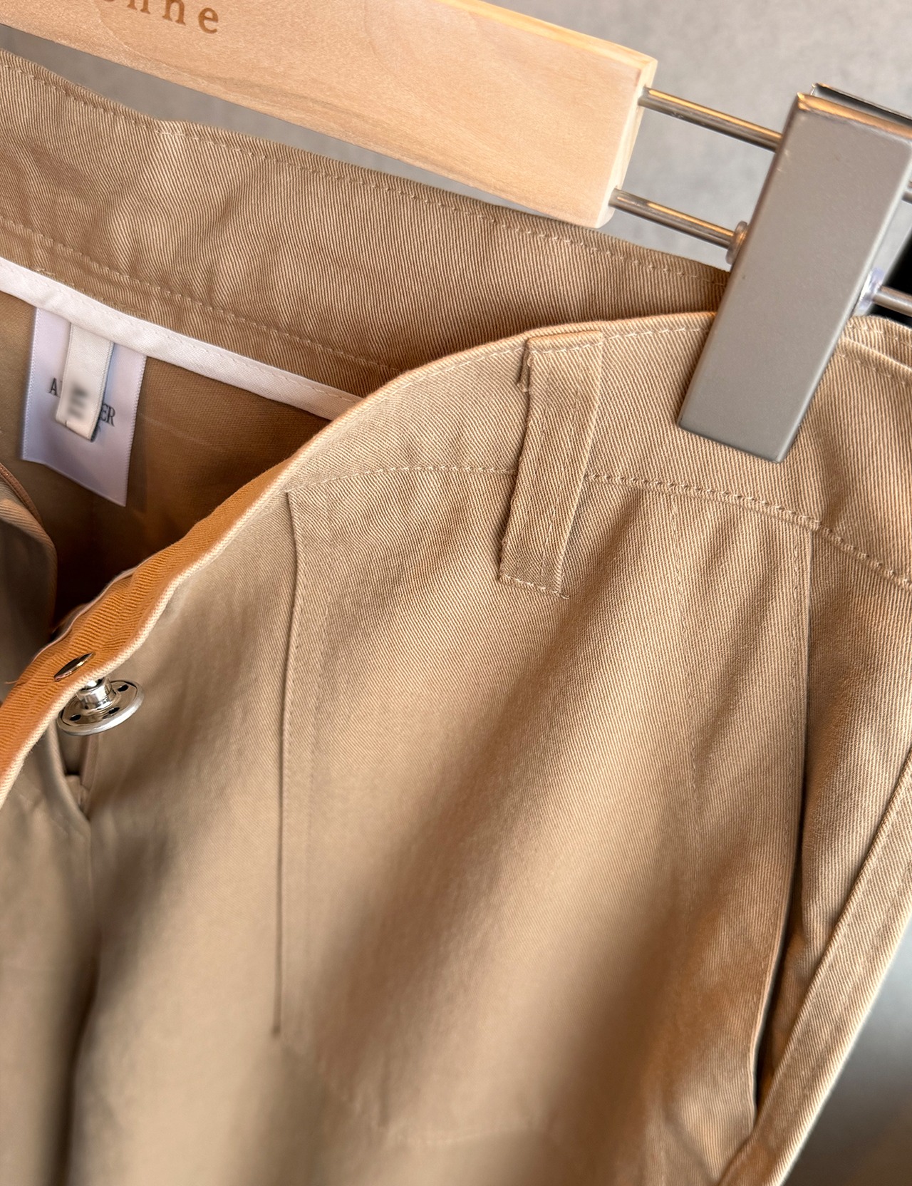 【新作5％OFF・3日間】Belt-Button Cotton Pants_2colors